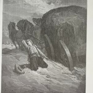 Dore, Fables, Carter Stuck, Young Widow, Print, Bookplate, Art, ~ 240706-WH 290